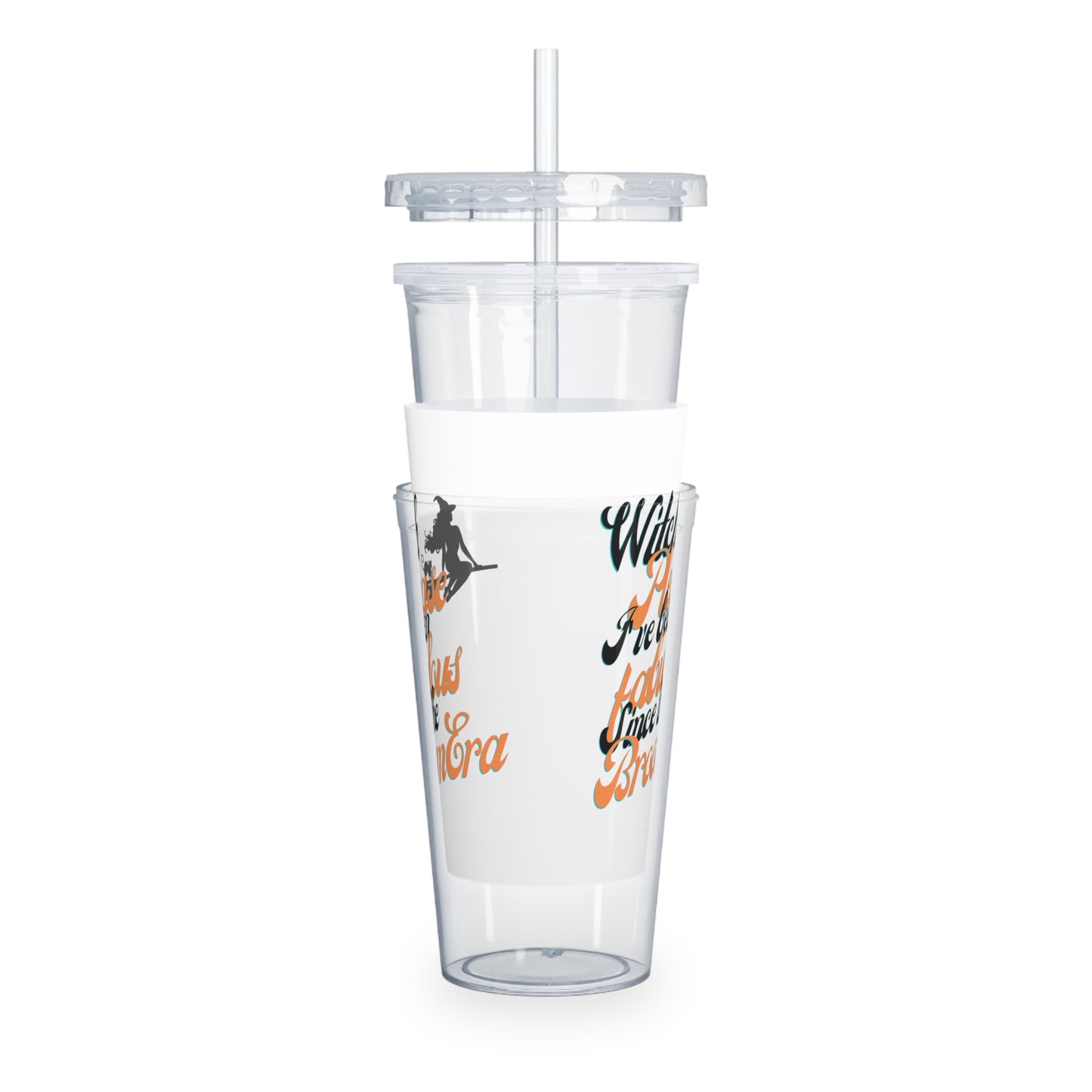 "Ever Fabulous Witch" Plastic Tumbler with Straw