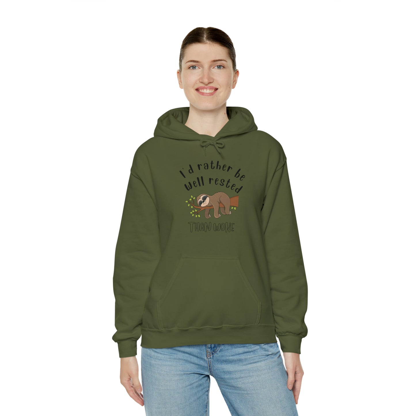 Well Rested Tree Sloth Unisex Hoodie