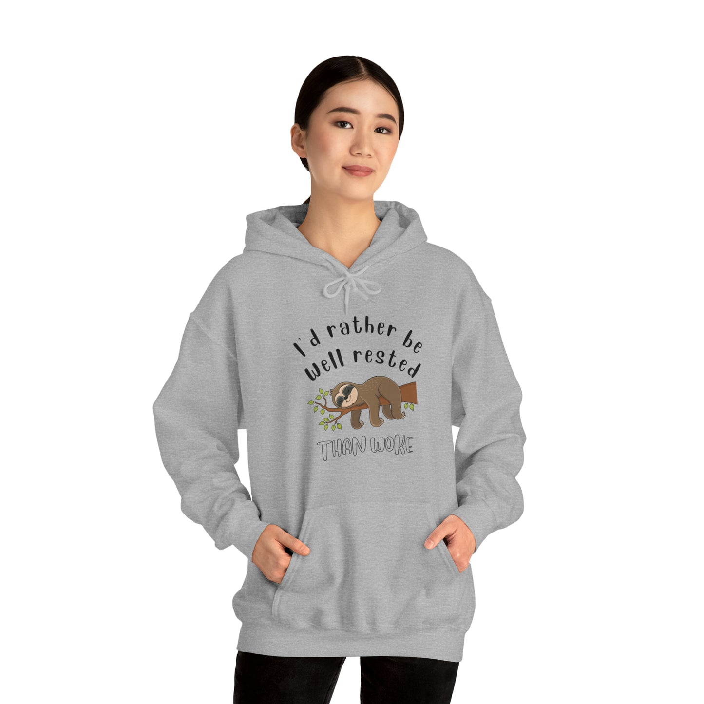 Well Rested Tree Sloth Unisex Hoodie