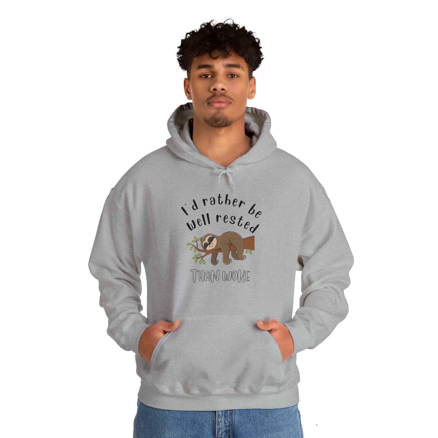 Well Rested Tree Sloth Unisex Hoodie