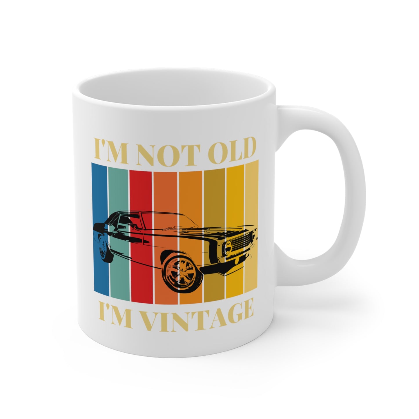 Not Old - Vintage Mustang Mug 11oz