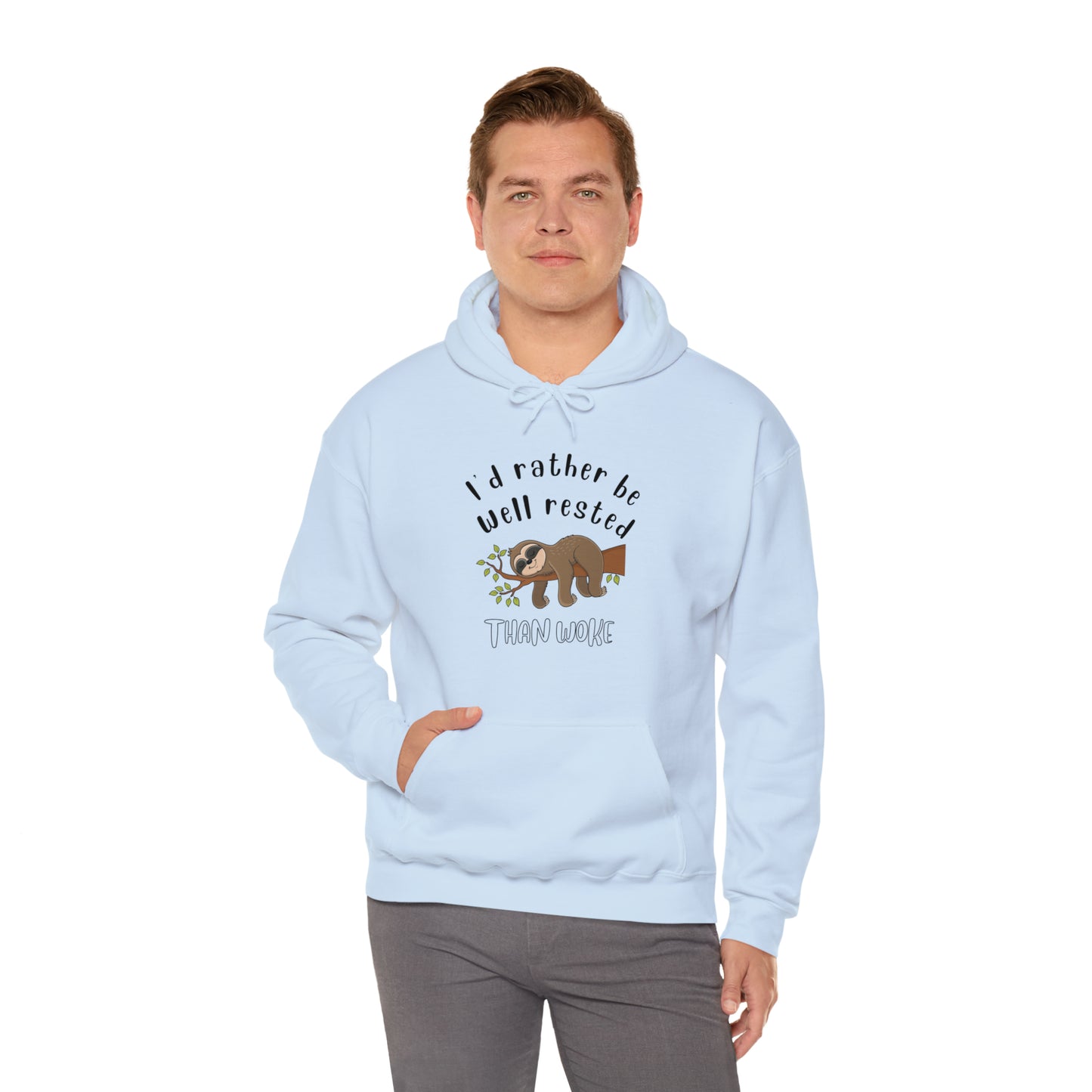 Well Rested Tree Sloth Unisex Hoodie