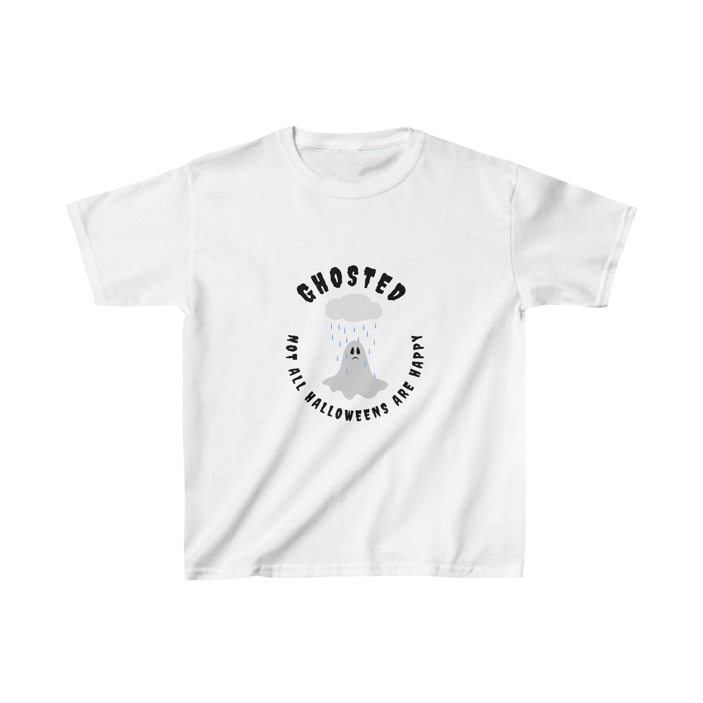 Kids White Ghosted Heavy Cotton™ Tee