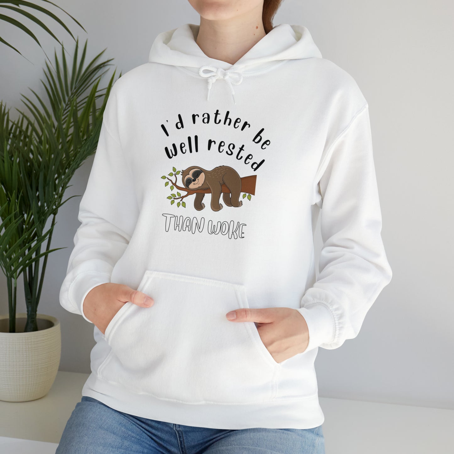 Well Rested Tree Sloth Unisex Hoodie