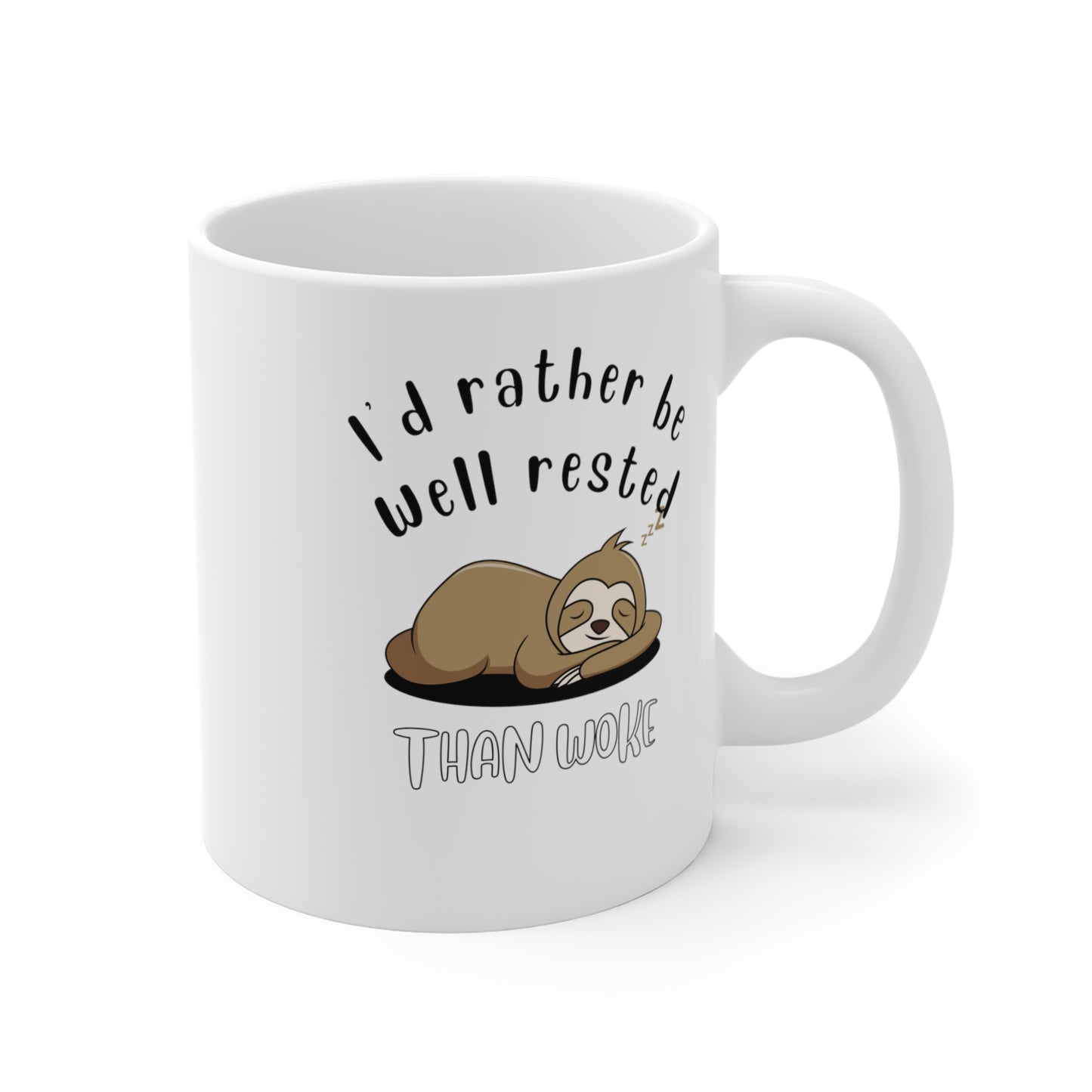 Well Rested Sloth Mug 11oz