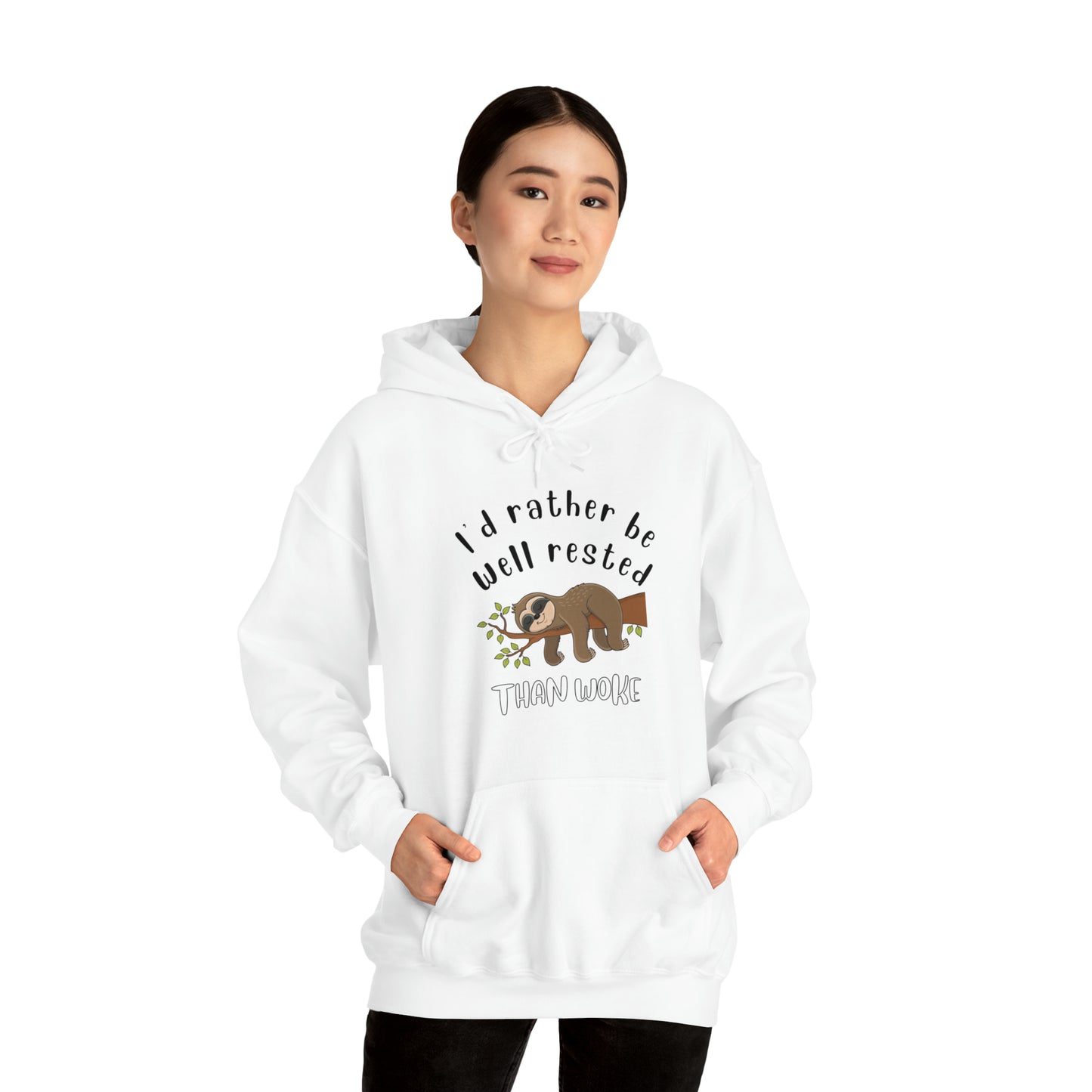 Well Rested Tree Sloth Unisex Hoodie