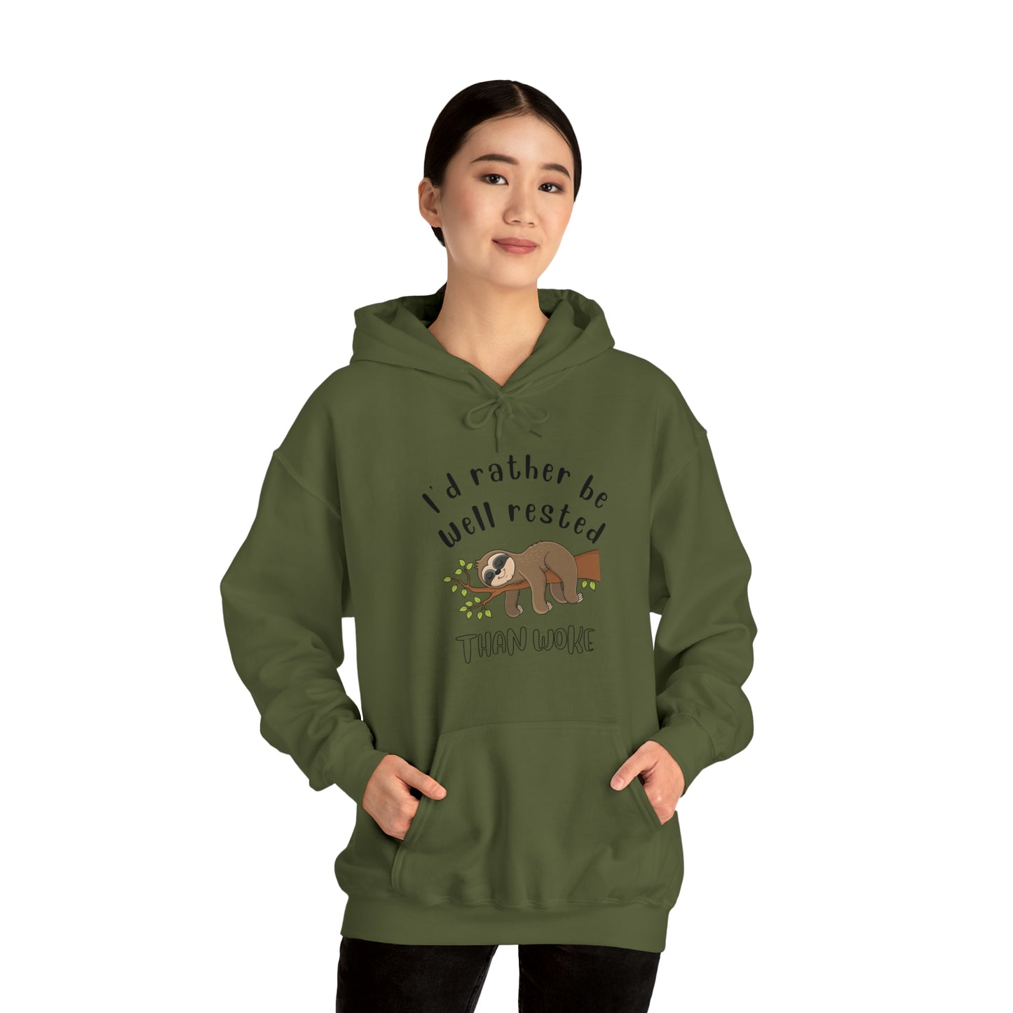 Well Rested Tree Sloth Unisex Hoodie