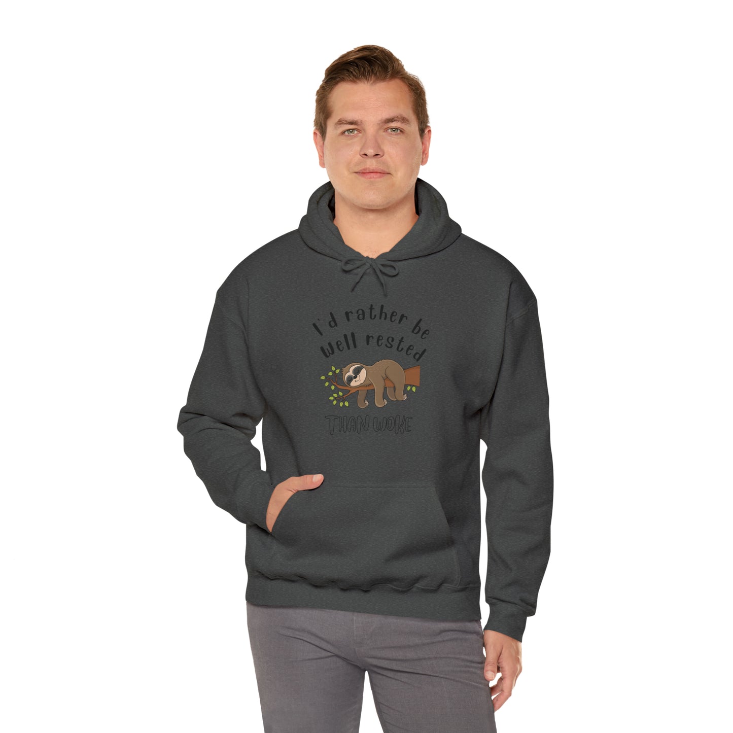 Well Rested Tree Sloth Unisex Hoodie