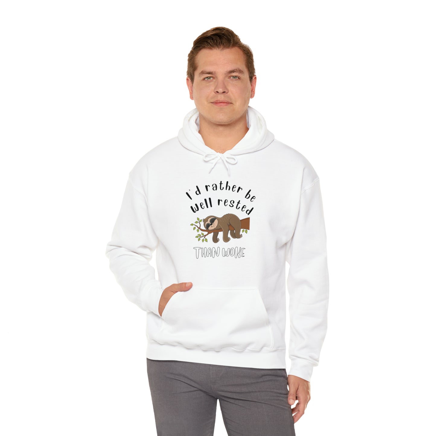 Well Rested Tree Sloth Unisex Hoodie