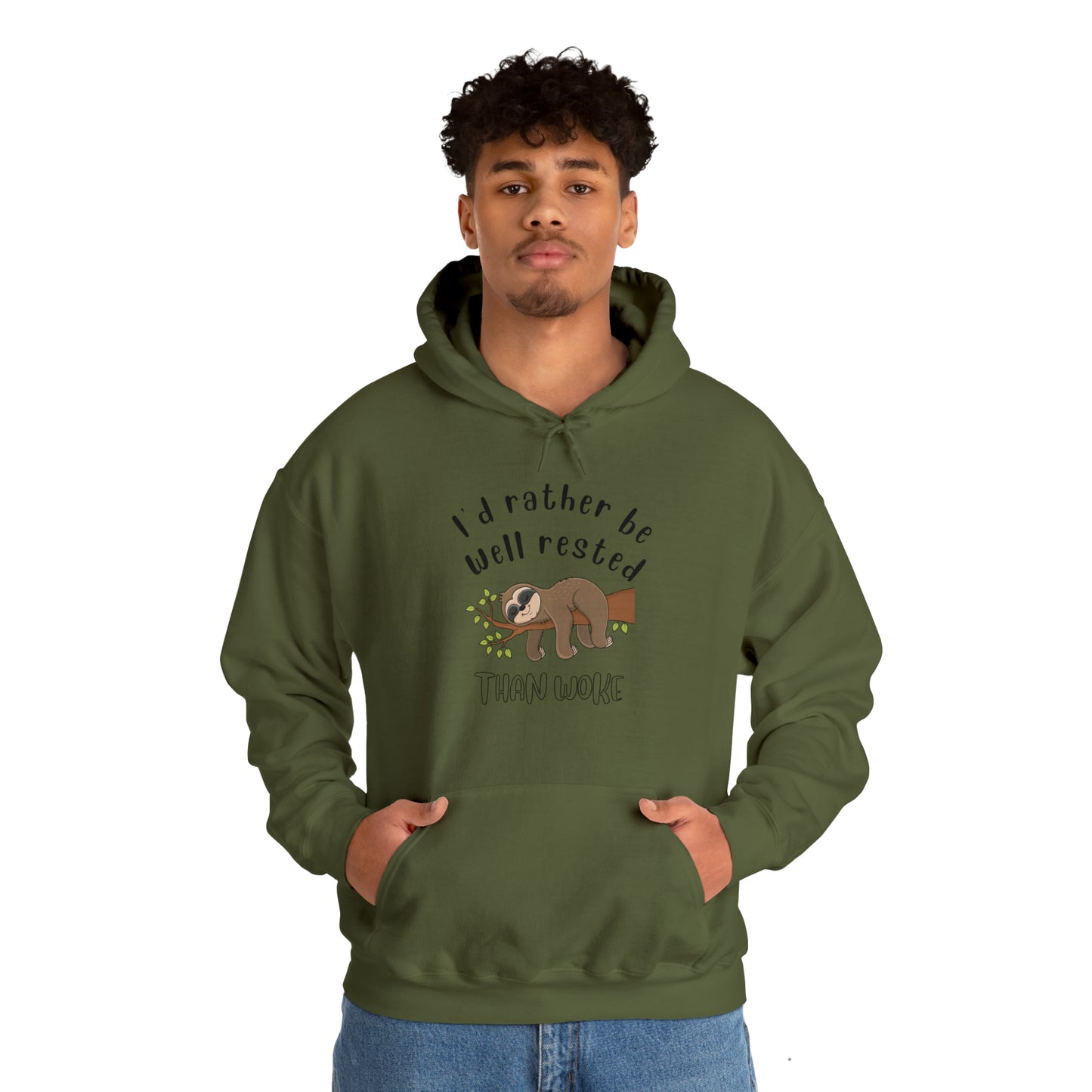 Well Rested Tree Sloth Unisex Hoodie