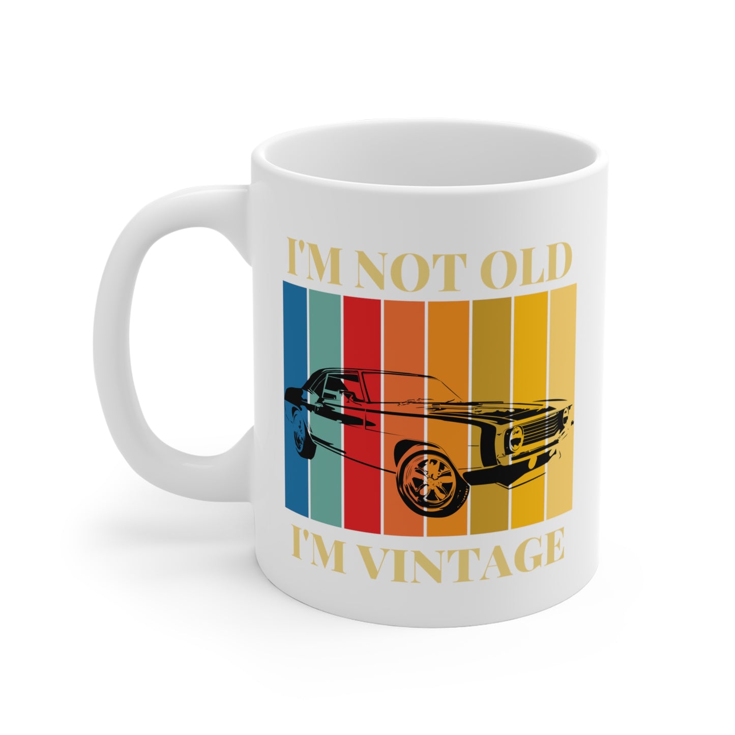 Not Old - Vintage Mustang Mug 11oz