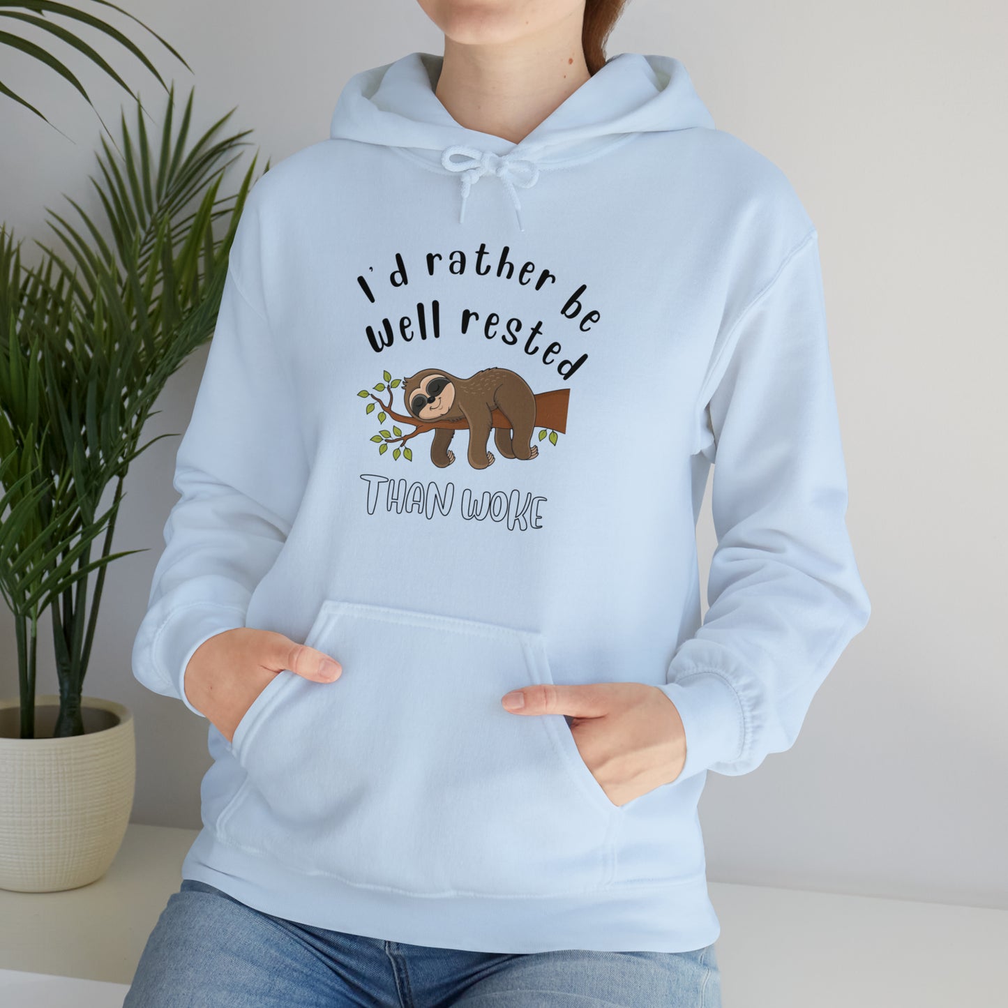 Well Rested Tree Sloth Unisex Hoodie