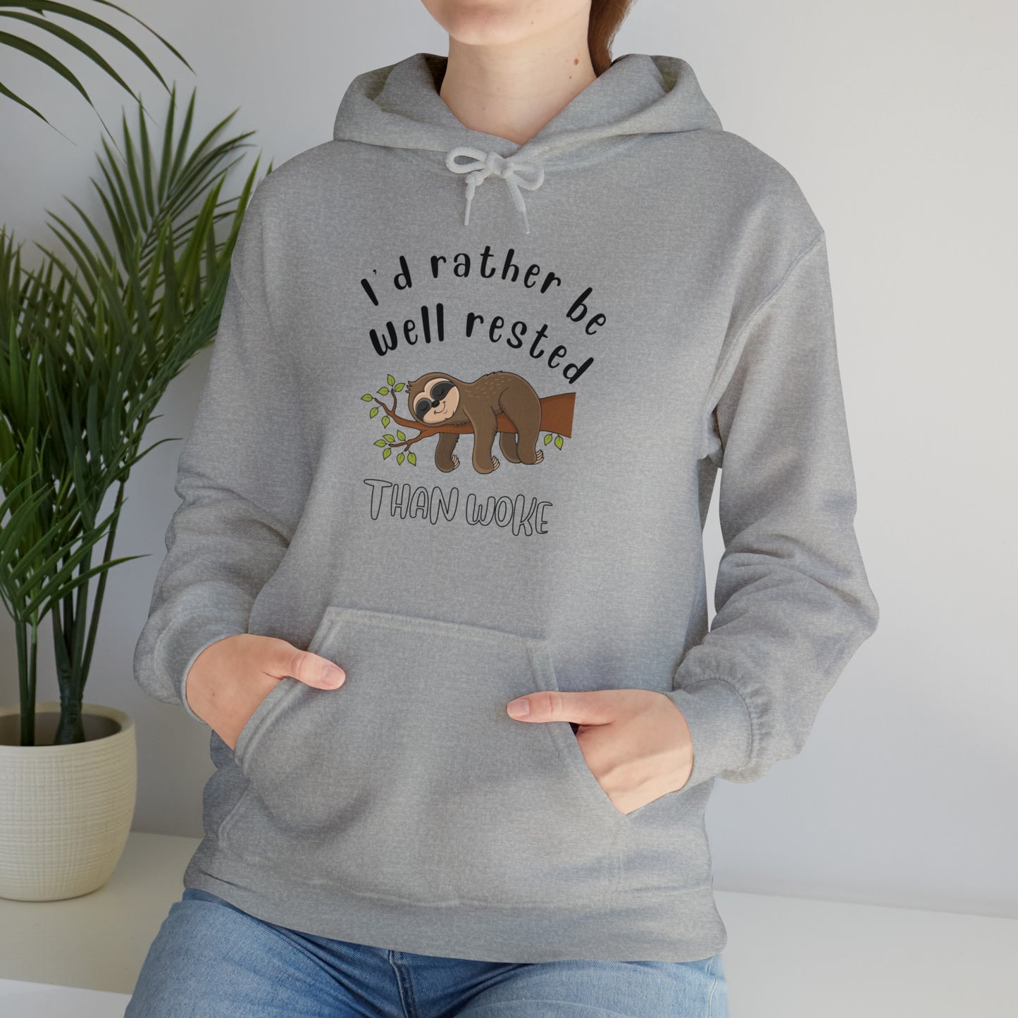 Well Rested Tree Sloth Unisex Hoodie