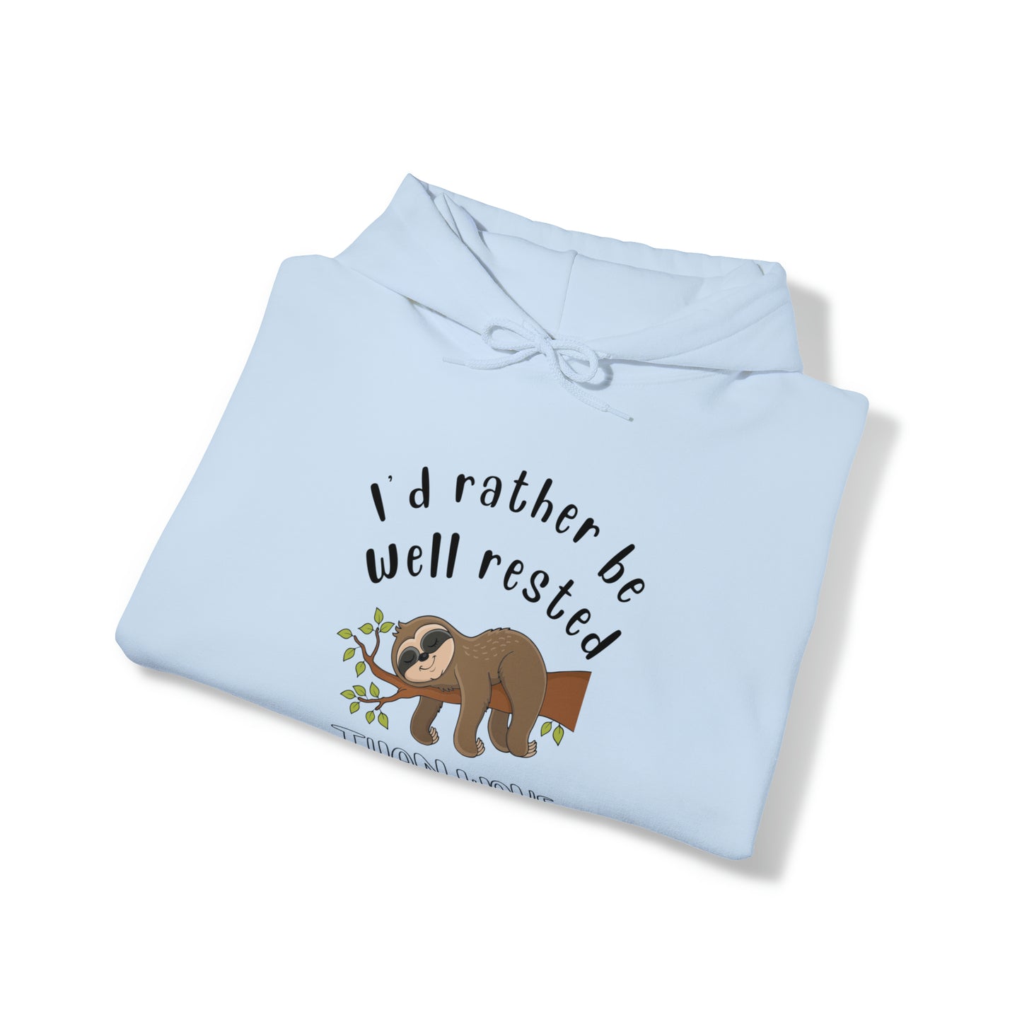 Well Rested Tree Sloth Unisex Hoodie