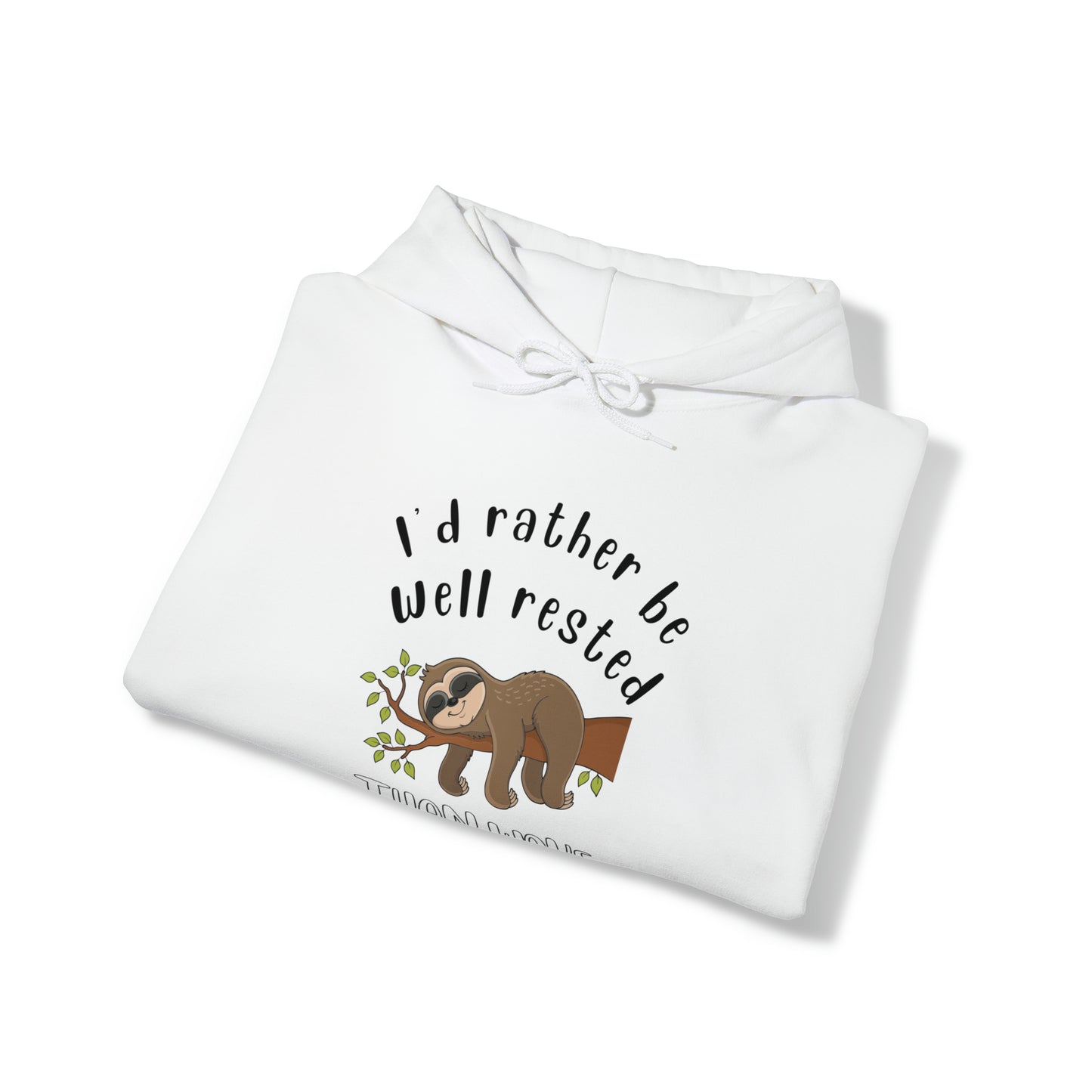 Well Rested Tree Sloth Unisex Hoodie