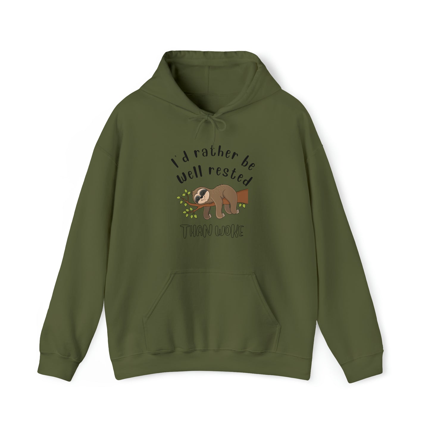 Well Rested Tree Sloth Unisex Hoodie