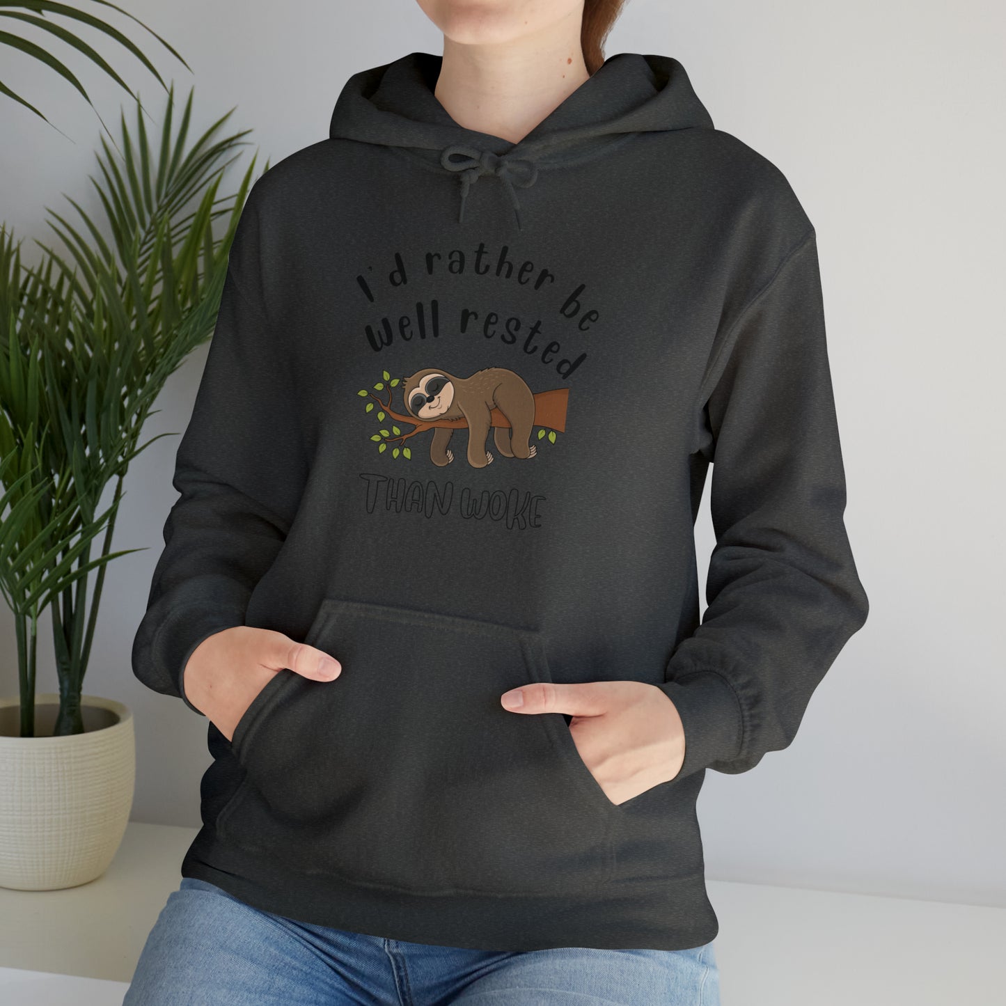 Well Rested Tree Sloth Unisex Hoodie