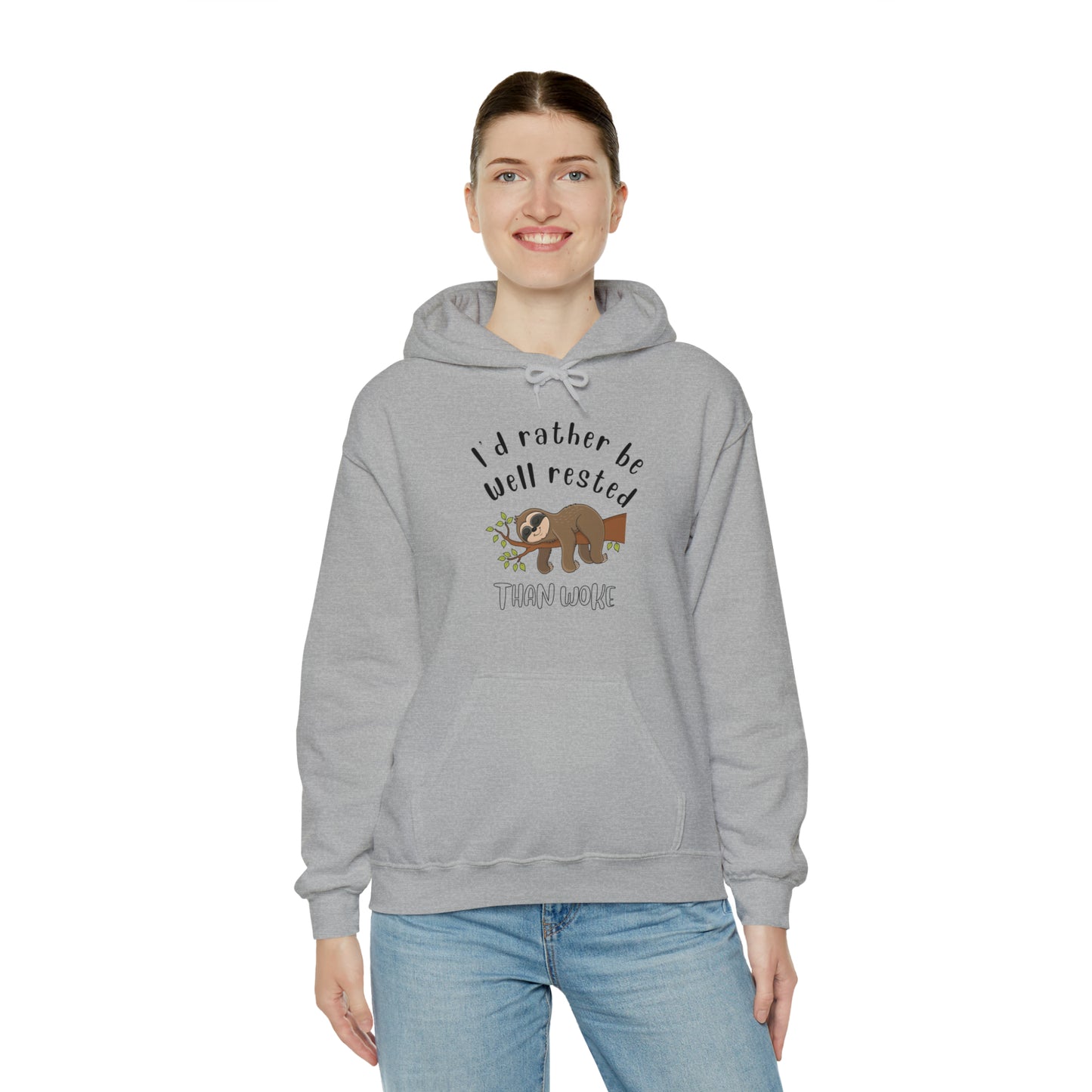 Well Rested Tree Sloth Unisex Hoodie