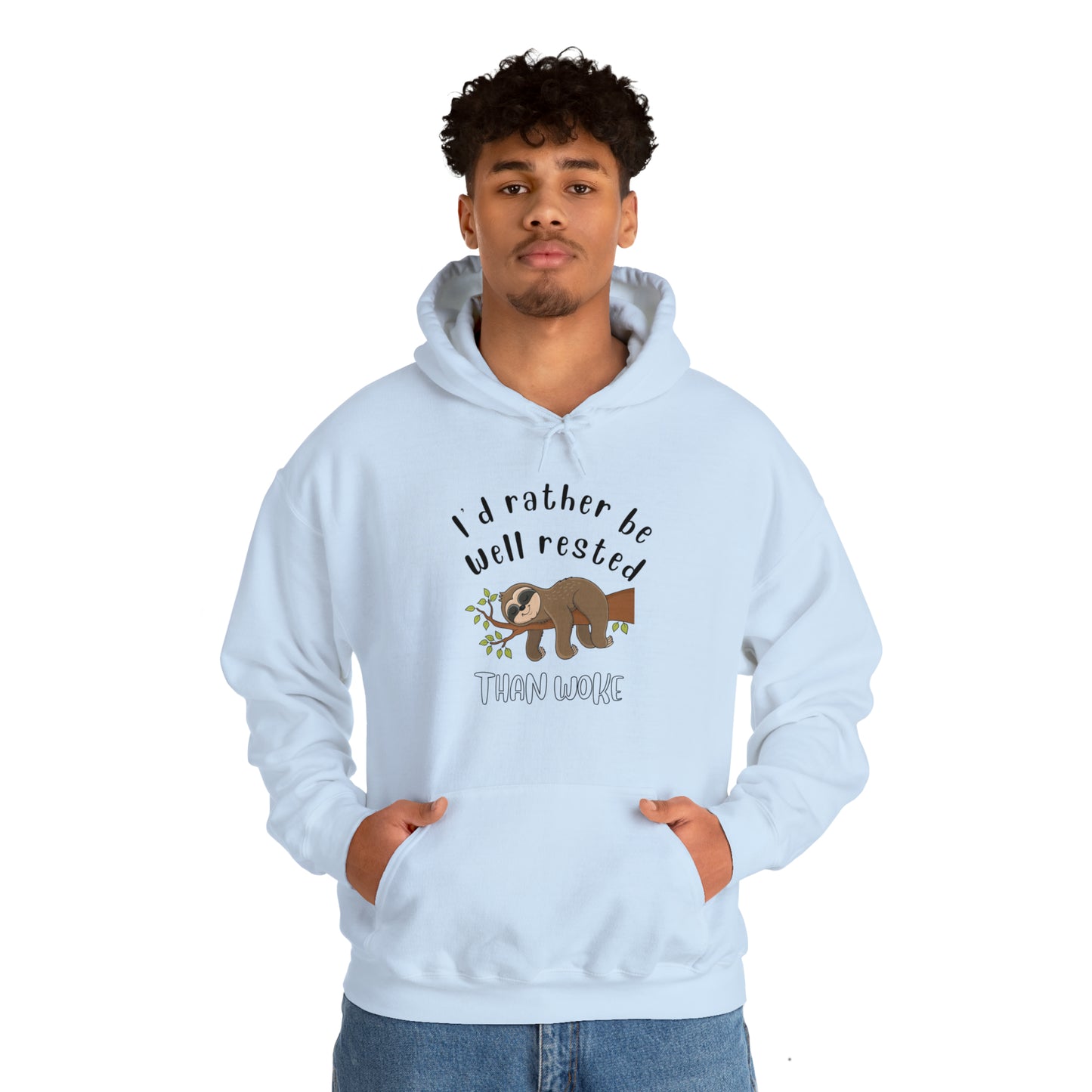 Well Rested Tree Sloth Unisex Hoodie