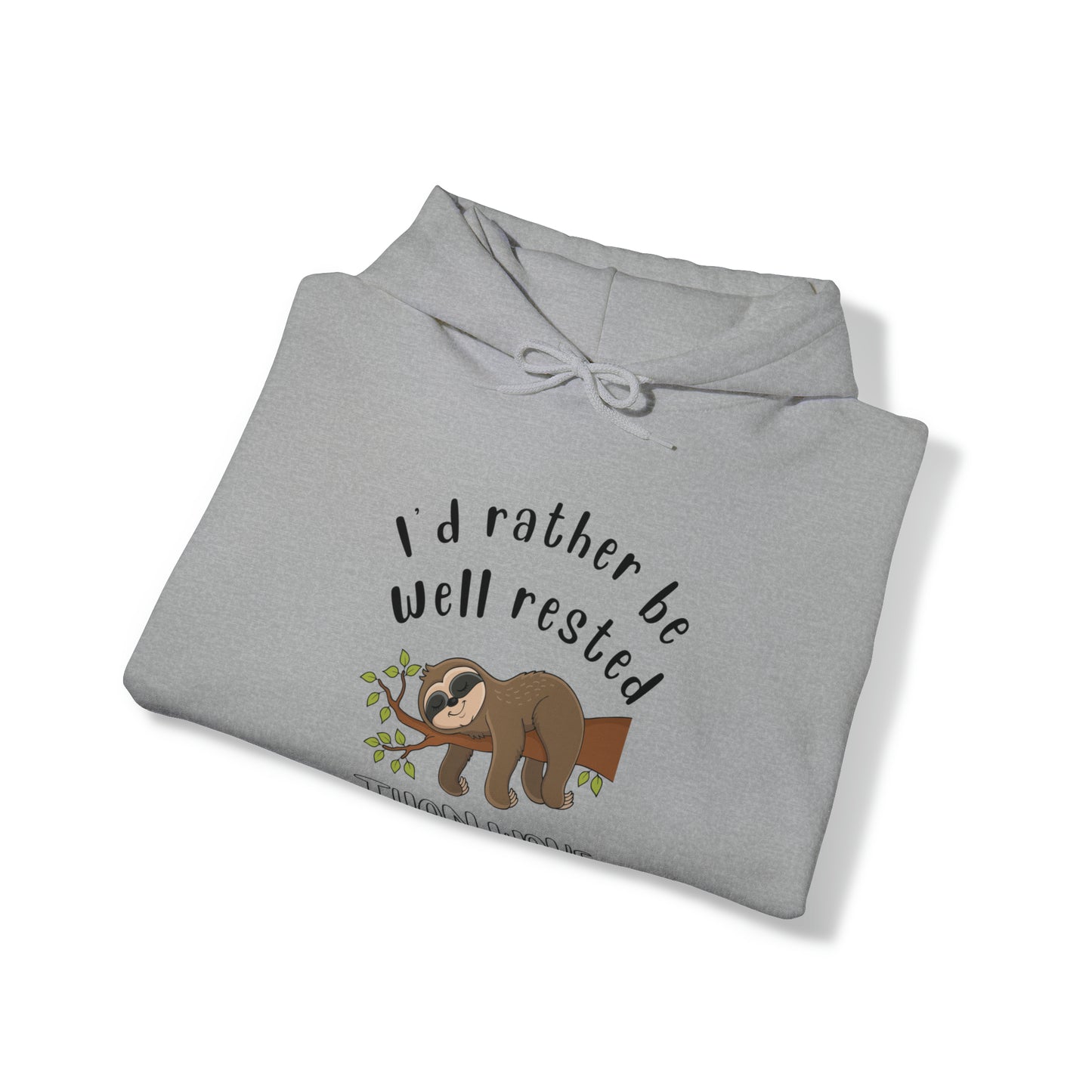 Well Rested Tree Sloth Unisex Hoodie