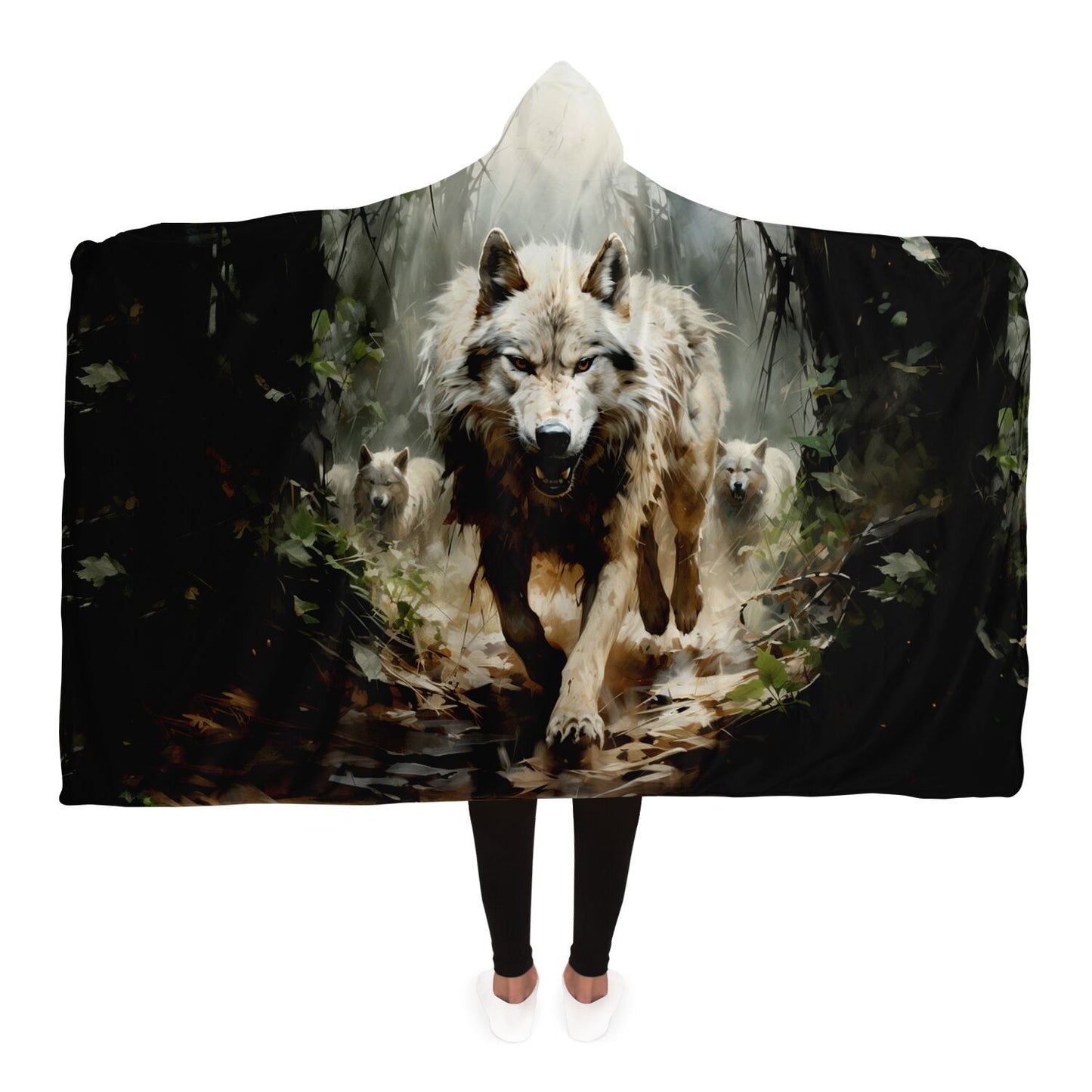 Wolf Hooded Blanket - FREE SHIPPING